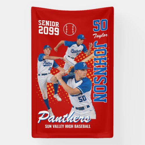 Baseball Team Custom Photo Senior Night Sports Banner