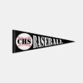 Baseball Team Custom Text School Letters Sports Pennant Flag | Zazzle
