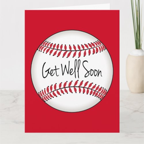 Baseball Team Get Well Soon Card