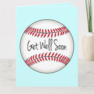Baseball Team Get Well Soon Card