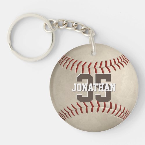 baseball team gifts with athlete name keychain