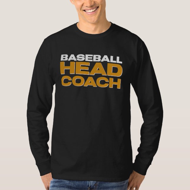 Baseball Team Head Coach T-Shirt (Front)