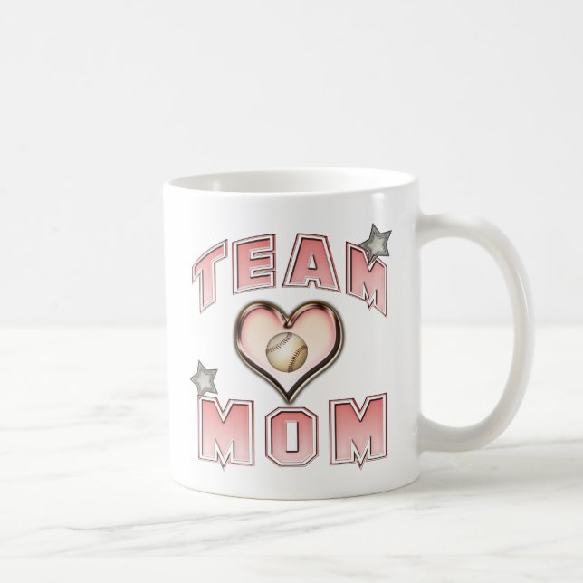 Baseball Team Mom Coffee Mug (Right)