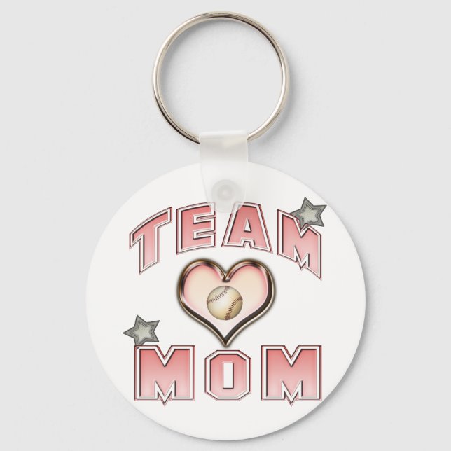 Baseball Team Mom Keychain (Front)