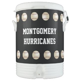 Baseball Team Name Black White or Your Color Igloo