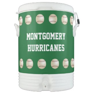 Baseball Team Name Green White or Your Color Igloo