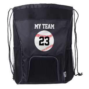 Backpacks Zazzle Baseball Team Name Jersey Number Custom Backpack