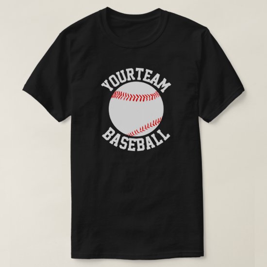 Baseball Team, Player & Jersey Number Men's Shirt