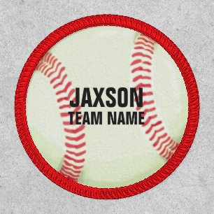 Baseball Team Player Name Patch