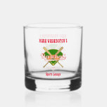 Baseball Team Player Sports Lounge Rocks Whiskey Glass<br><div class="desc">Celebrate his/her team with this personalized Baseball glass. 2024 Design by Claudine Boerner and its licensors. All rights reserved.</div>