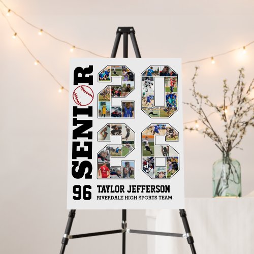 Baseball Team Senior 2026 Sports Photo Collage
