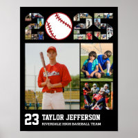 Baseball Team Senior Class of 2025 Photo Collage