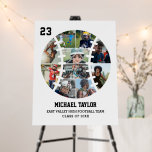 Baseball Team Senior Night Sports Photo Collage Foam Board<br><div class="desc">Celebrate baseball senior night and graduation with this personalized baseball ball photo collage board. This customizable design is perfect for athlete, baseball or softball player, coach and team captain. It's a great way to display precious memories and achievement from sports games and tournament. The design features a collage of photos...</div>