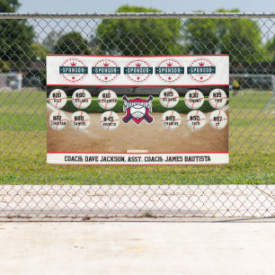 Baseball Team Sponsor Banner