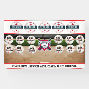 Baseball Team Sponsor Banner