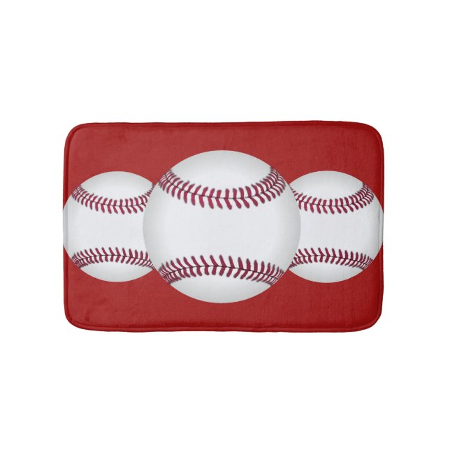 Baseball Team Sports Bath Mat Accessory (Front)