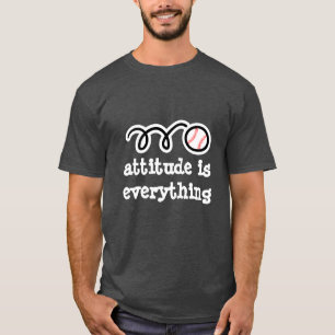 Baseball tee shirt with motivational quote