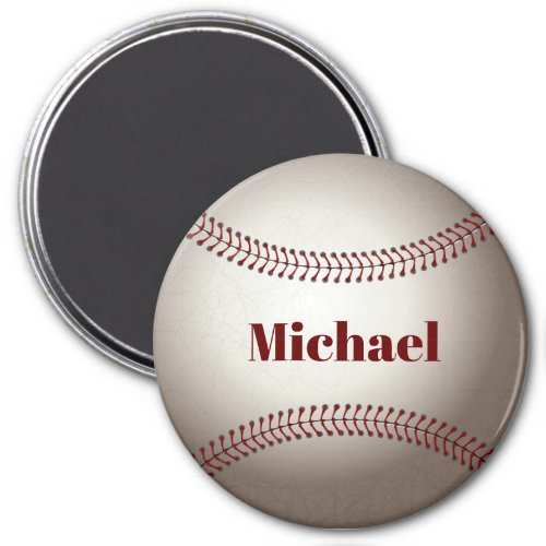 Baseball template magnet