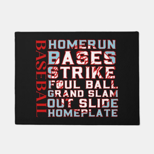Baseball Terms Doormat