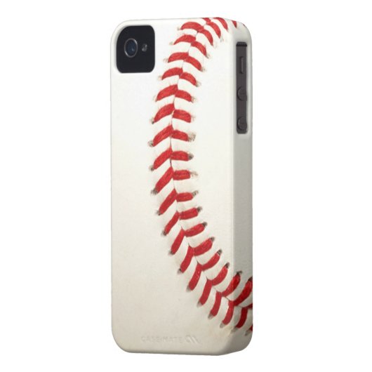 Baseball Texture iPhone 4/4S Case-Mate B.T. Case-Mate iPhone Case (Back Left)