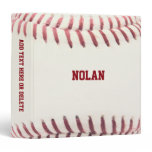 Baseball Texture Personalized 3 Ring Binder Baseball Texture Personalized 3 Ring Binder