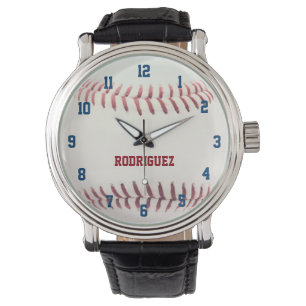 Baseball Texture Personalized Watch