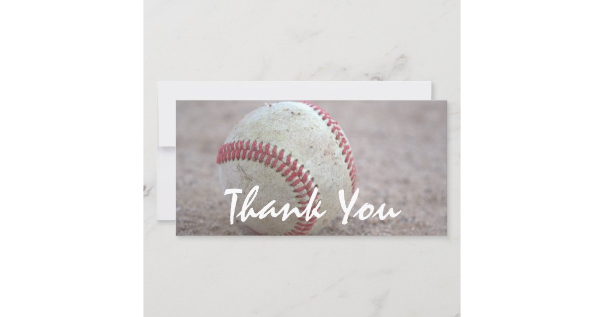 Baseball Thank You | Zazzle