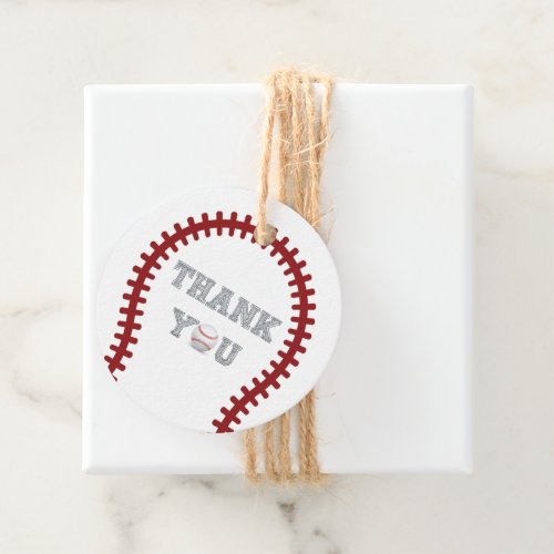 Baseball Thank you Baby Shower Personalized Favor Tags