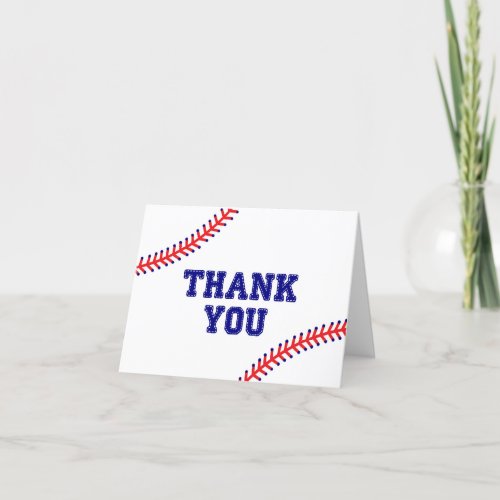 Baseball Thank You Card