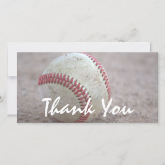 Baseball Thank You Card