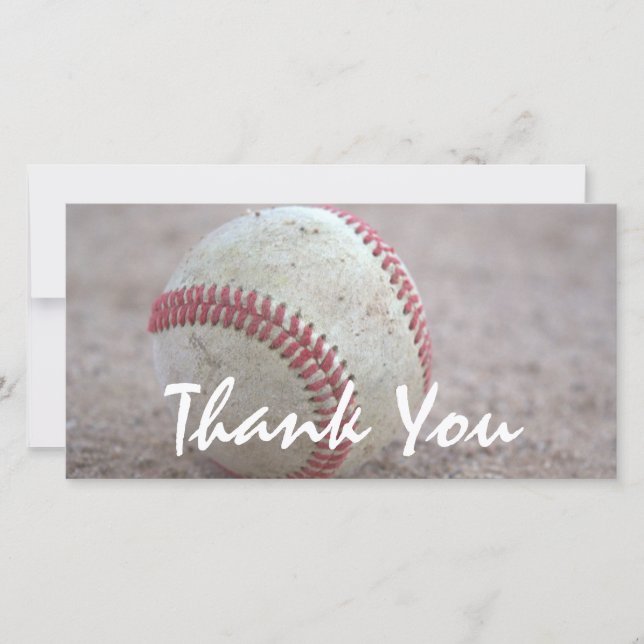 Baseball Thank You Card (Front)