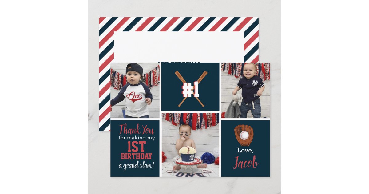 Baseball Thank You Card | Zazzle