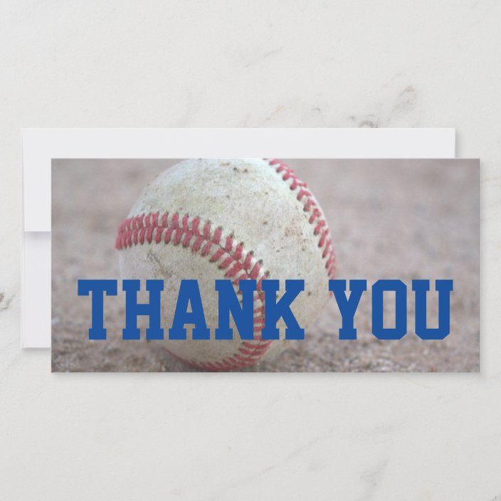 Baseball Thank You Card Zazzle