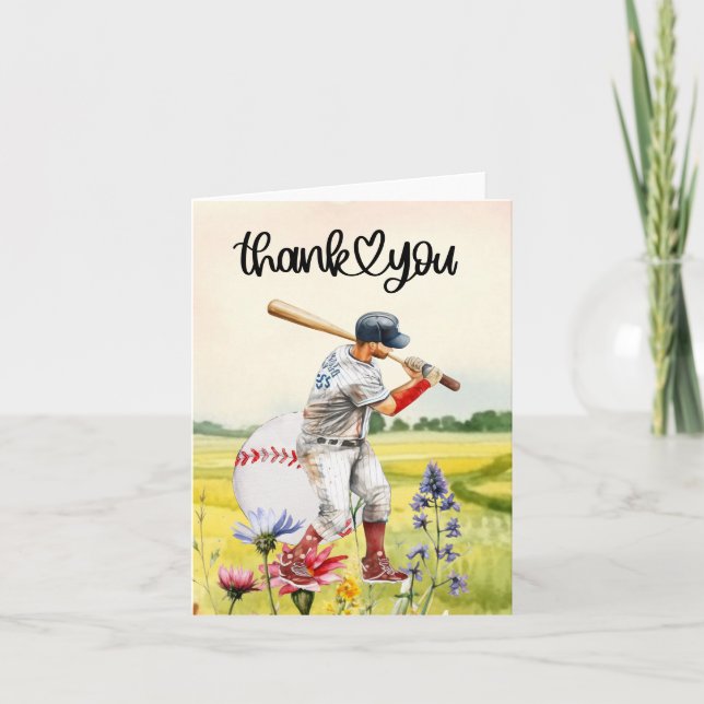Baseball thank you card (Front)