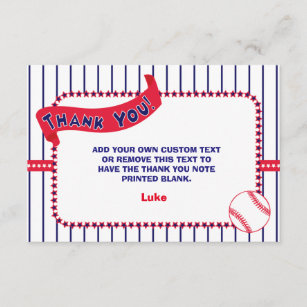 baseball thank you cards zazzle baseball thank you cards