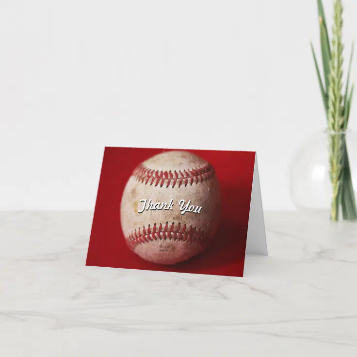 Baseball Thank You Note Cards | Sports Cards | Zazzle