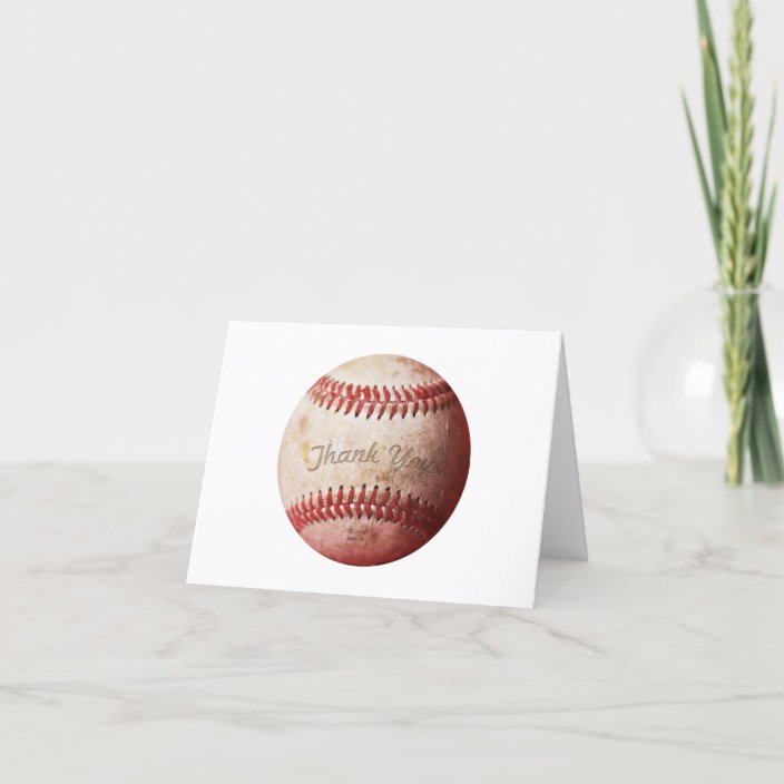 Baseball Thank You Note Cards | Sports Cards | Zazzle.com