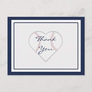 Baseball Thank You Postcards