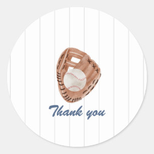 Baseball Thank You Sticker
