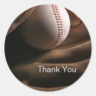 Baseball Thank You Stickers