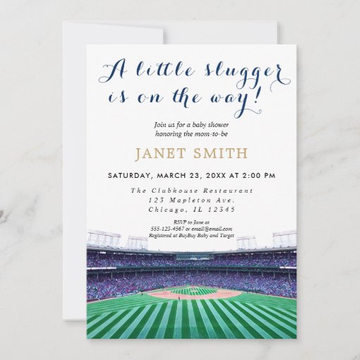 Baseball Theme Baby Shower Invitation Zazzle