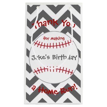 Baseball Theme Bags- Birthday Party Favor Small Gift Bag by AestheticJourneys at Zazzle