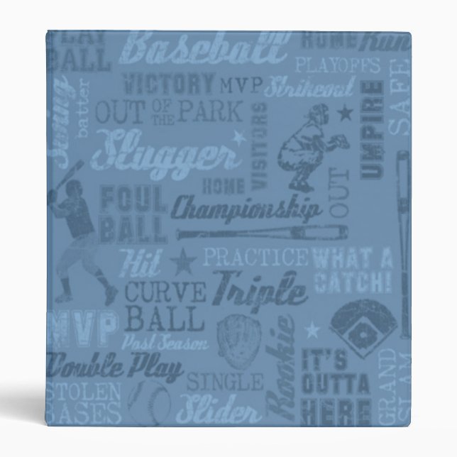 Baseball Theme Binder (Front)