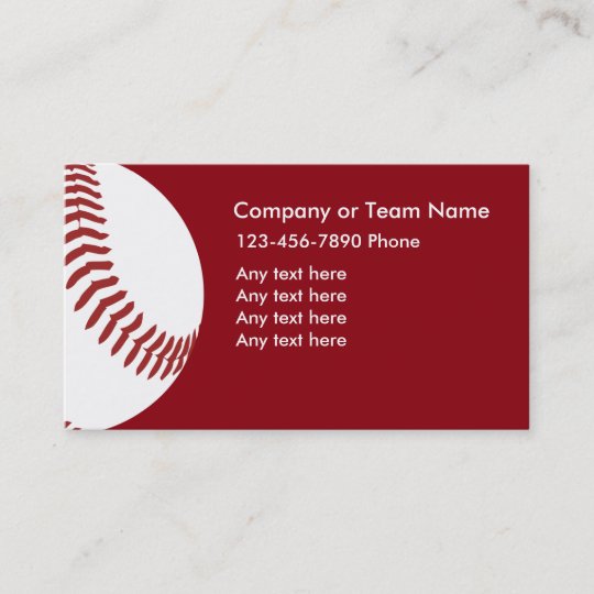 Baseball Theme Business Cards | Zazzle.com