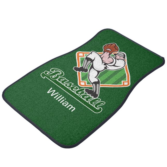 Baseball Theme Car Mat (Angled)