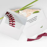 Baseball Theme  Envelope<br><div class="desc">Baseball theme with close-up photo inside,  and return address template on back.</div>