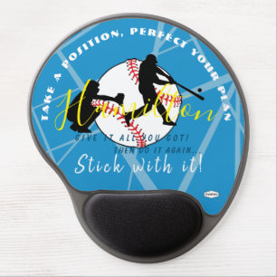 Baseball Theme Personalized Gel Mousepad