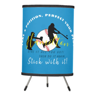 Baseball Theme Personalized LampHAMbyWG Table Lamp