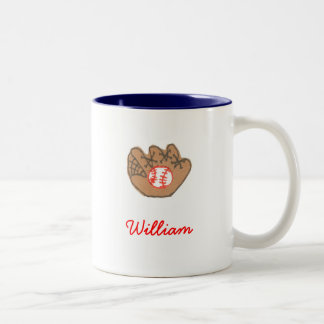 Baseball theme personalized mug