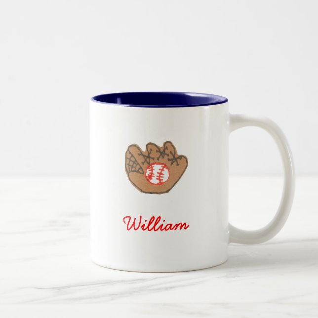 Baseball theme personalized mug (Right)